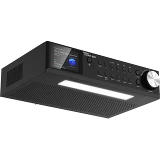 Regent Cucina 200 Küchenradio Unterbau Dab Radio mit Bluetooth FM/DAB+ Radio mit Led Leiste Küche, Farbdisplay, Küchen Timer mit 2 Alarmen, Perfektes Unterbauradio für die Küche, Farbe: Schwarz