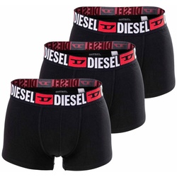 DIESEL Herren Boxershorts, 3er Pack - UMBX-DAMIENTHREEPACK, Trunks, Cotton Stretch Schwarz2 XXL