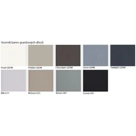 ALVEUS Rock beige links Einbauspüle Handbetätigung 780 x 480 mm