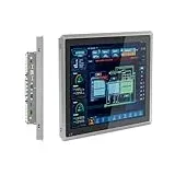 SunKol 19 Zoll lüfterloser Industrie-Panel-PC, All-in-One Panel-PC mit kapazitivem Touchscreen, 2xUSB2.0, 2xUSB3.0, HDMI, 2xRS232, LAN (I3-7100U, 16 GB RAM, 512 GB SSD)