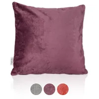 Lycce Kissenbezug Kissenhülle für Dekokissen Samtstoff Berry (40 x