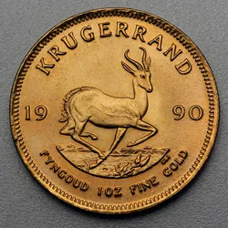 Goldmünze 1oz Krügerrand 1990 (Südafrika)