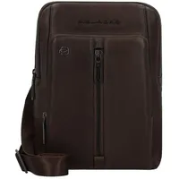 Piquadro Wollem Umhängetasche RFID Schutz Leder 22 cm dark brown