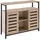 Tectake Warrington Sideboard 100 x 37 x 82 cm Braun Holzwerkstoff