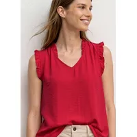 STREET ONE Rüschenbluse rot 42