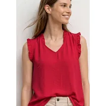 STREET ONE Rüschenbluse rot 42