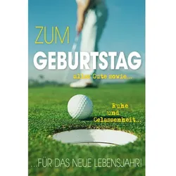 Glückwunschkarte Golf Geburtstag