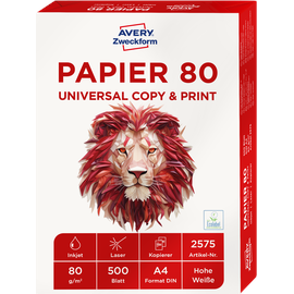 Zweckform Drucker- und Kopierpapier Avery A4 80 g/m2 500 Blatt
