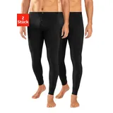 H.I.S. H.I.S Lange Unterhose, (Packung, 2 St.), mit Bündchen am Bein H.I.S schwarz