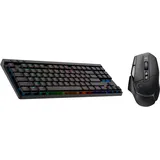 Logitech G502 X LIGHTSPEED Kabellose Gaming-Maus - Optische Maus mit optisch-mechanischen LIGHTFORCE Hybridschaltern, Logitech G G515 LIGHTSPEED TKL kabellose flache Gaming, DEU QWERTZ - Schwarz