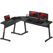 huzaro Hero 6.0 Schwarzer RGB-Gaming-Schreibtisch Schwarz