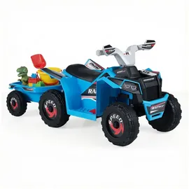 Costway Elektroquad Kinder Elektro-Quad blau (Weiß)