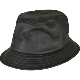 Flexfit Imitation Leather Bucket Hat schwarz ONE SIZE