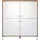 trendteam Highboard 123 x 136 x 40 cm Eiche / Weiß