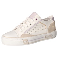 MUSTANG Damen 1457-303 Sneaker, weiß/violett, 40 EU - 40 EU