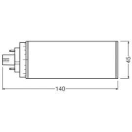 LEDVANCE DULUX LED T/E HF & AC MAINS V 10W 830 GX24Q-3