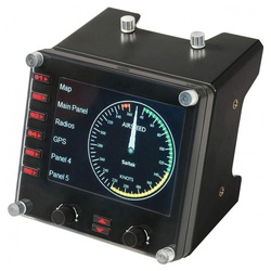 Logitech G Saitek Pro Flight Instrument Panel - Flugsimulator Panel - schwarz Simulations-Controller schwarz