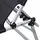 Siena Garden Sole Dreibeinliege 214 x 70 x 45 cm schwarz klappbar