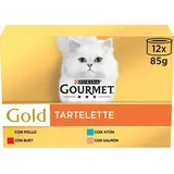 Purina Gourmet Gold Tartallette 12x85g Nassfutter Für Katzen 8 Einheiten - Multicolor - One Size
