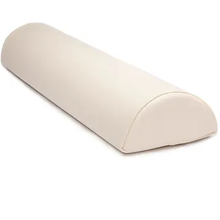 WellTouch Lagerungsrolle halbrund | Knierolle für Massageliegen | Lagerungskissen für Massage & Therapie | Kniehalbrolle in Größe S: 65 x 15 x 7,5 cm/Größe M: 65 x 22 x 11 cm (Beige)