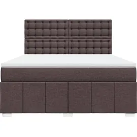 vidaXL Boxspringbett 180 x 200 cm Dunkelbraun