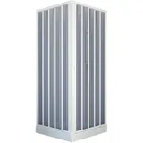 Forte BK100001 Duschkabine, weiß, 80 x 80 x 185 H