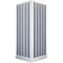 Forte BK100001 Duschkabine, weiß, 80 x 80 x 185 H