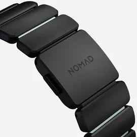 Nomad Stratos Band Titanium Black 49mm Icy Blue Glow