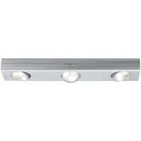 Paulmann LED Jiggle 3er-Spot dimmbar batteriebetrieben, mit Schalter 300x60mm 3x22lm 3000K, Chrom matt