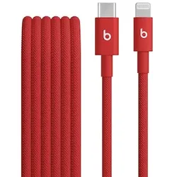Beats USB-C zu Lightning gewebtes Kabel 1.5 m Rapid Red