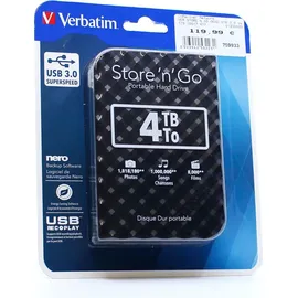 Verbatim Store 'n' Go 4 TB USB 3.0 schwarz 53223