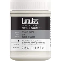 Liquitex 6408 Professional Keramik Stuck Medium, verleiht der Oberfläche das aussehen von Keramik der eines italienischen Freskos - 237ml Töpfchen