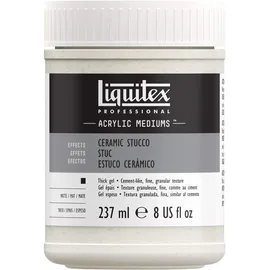 Liquitex 6408 Professional Keramik Stuck Medium, verleiht der Oberfläche das aussehen von Keramik der eines italienischen Freskos - 237ml Töpfchen