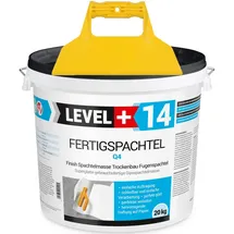 LEVEL+ Fertigspachtel 20 kg Q1-Q4 Glättspachtel Trockenbau + Fugen-Kunststoffspachtel L+14
