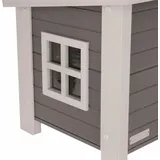 Kerbl ECO-Katzenhaus Eli 57×45×43 cm Grau und Weiß