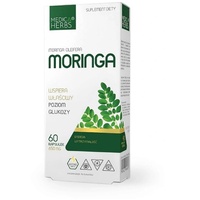 Medica Herbs - Moringa - Glukose- 60 Kapseln - 1 Kapsel 1-2 mal täglich - zuckerfrei - alkoholfrei - Nahrungsergänzungsmittel