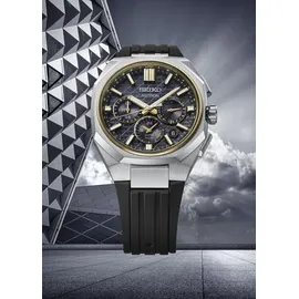 Seiko Astron GPS Solar Dual Time Chronograph Edelstahl 43,41 mm HAB003J1