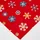 Homescapes Stoffservietten rot Schneeflocken Set 4 Tlg 100% Baumwolle
