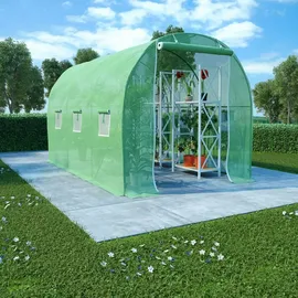 vidaXL Gewächshaus 6,86 m2 3,43x2x2 m