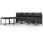 vidaXL Garten-Lounge-Set 5-tlg. grau