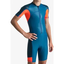 Schwimmanzug Shorty Jungen - 100 Kloupi blau/rot blau|orange 141-150cm 10-11J