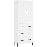 vidaXL Highboard Weiß 69,5x34x180 cm Holzwerkstoff