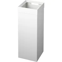 Yamazaki 4488 TOWER Papierkorb, weiß, Stahl, minimalistisch, 22.5 x