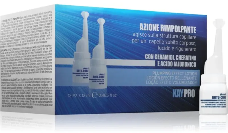 Kaypro Botu-Cure feuchtigkeitsspendender Conditioner für beschädigtes und brüchiges Haar nur für professionellen Gebrauch 12x12 ml