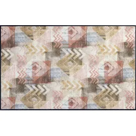 Wash+Dry Timesign Dekorative Fußmatte Drinnen Rechteckig Mehrfarbig