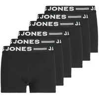 Jack & Jones Boxer Jungen Boxershorts, 6er Pack - SENSE TRUNKS schwarz 176