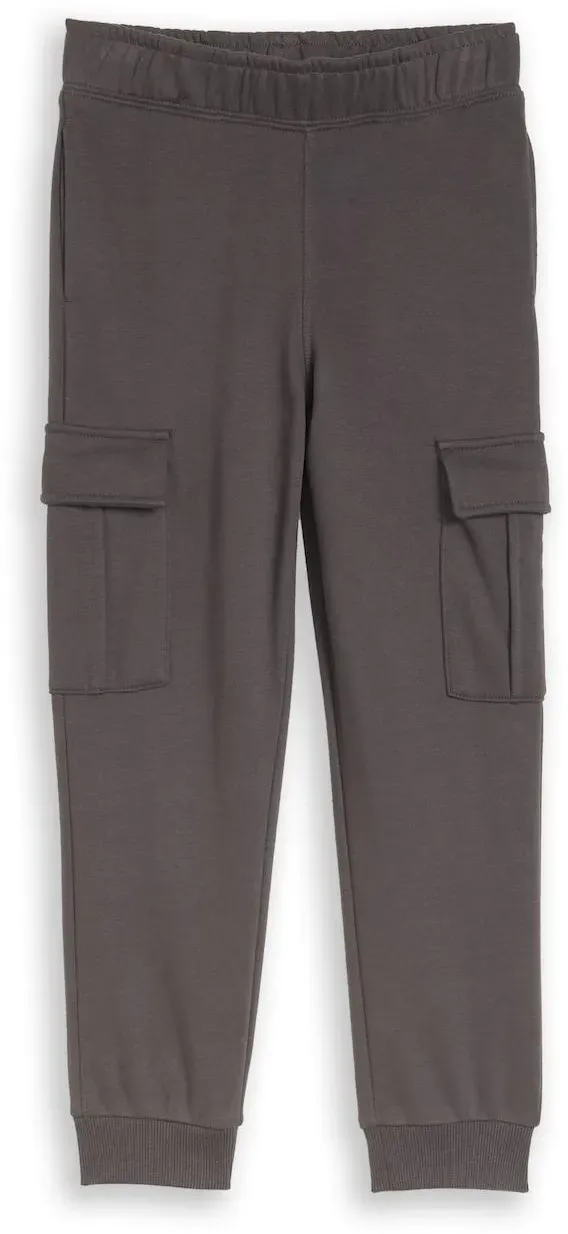 TOM TAILOR Jungen Cargo Jogginghose, grau, Uni, Gr. 134