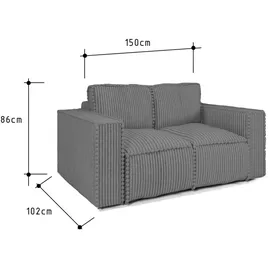 Fun Möbel SOFA 2-sitzer Vajana