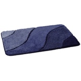 KLEINE WOLKE Badteppich »Wave«, LxBxH: 90x60x2 cm - blau