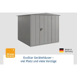 Hörmann EcoStar Gerätehaus Elegant-S 2,38 x 2,38 m Grau